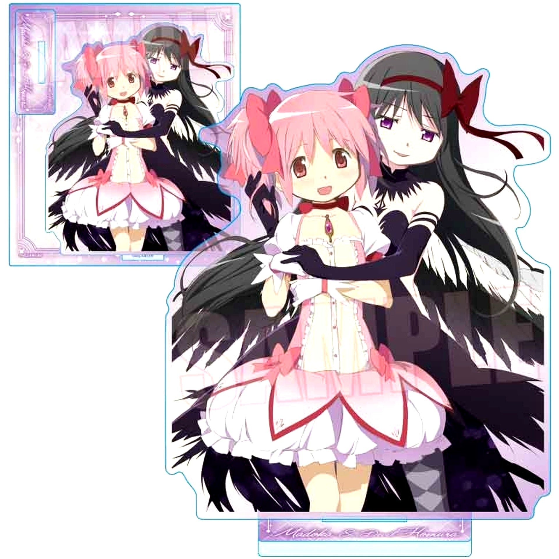 Madoka Kaname & Devil Homura Puella Magi Madoka Magica the Movie Rebellion Acrylic Stand [USED]