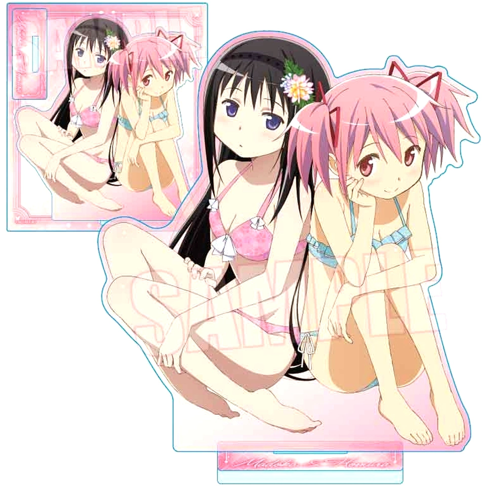 Madoka Kaname & Homura Akemi Puella Magi Madoka Magica the Movie Rebellion Acrylic Stand [USED]