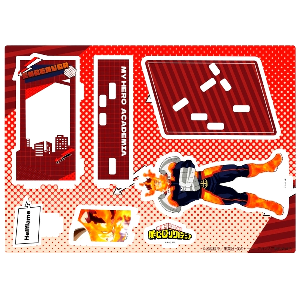 Endeavor 05. My Hero Academia Scene Shot Acrylic Stand [USED]