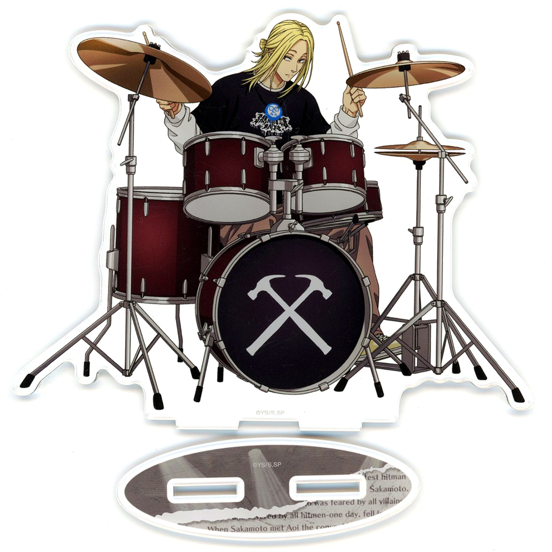 Shishiba SAKAMOTO DAYS Illustration Rock Band Ver. BIG Acrylic Stand [USED]