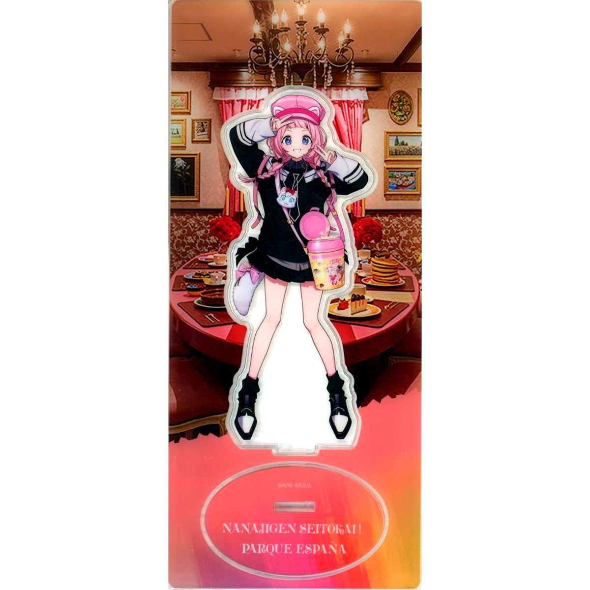 Suo Sango School Trip Acrylic Stand Virtual YouTuber Nijisanji Nanajigen Seitokai! On a School Trip! in Shima Spain Village [USED]