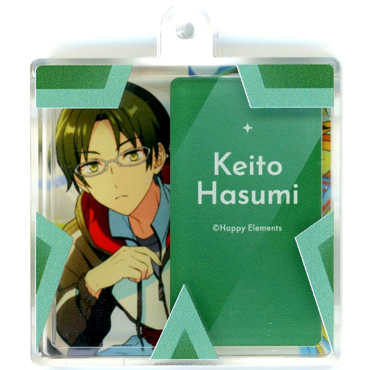 Keito Hasumi Ensemble Stars!! Slide Change Hako Keychain 4piece & Megastream POP-UP SHOP in AKIHABARA [USED]