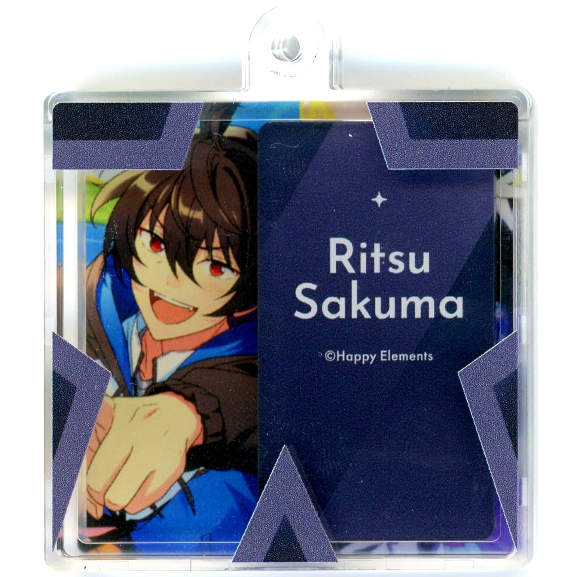 Ritsu Sakuma Ensemble Stars!! Slide Change Hako Keychain 4piece & Megastream POP-UP SHOP in AKIHABARA [USED]