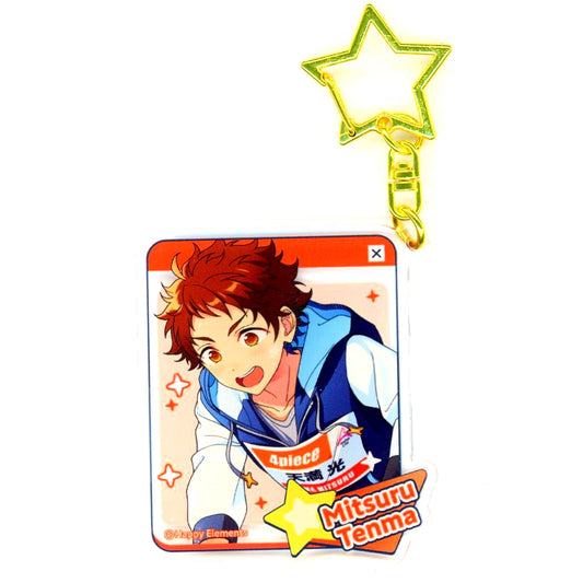 Mitsuru Tenma Ensemble Stars!! Acrylic Charm 4piece & Megastream POP-UP SHOP in AKIHABARA [USED]