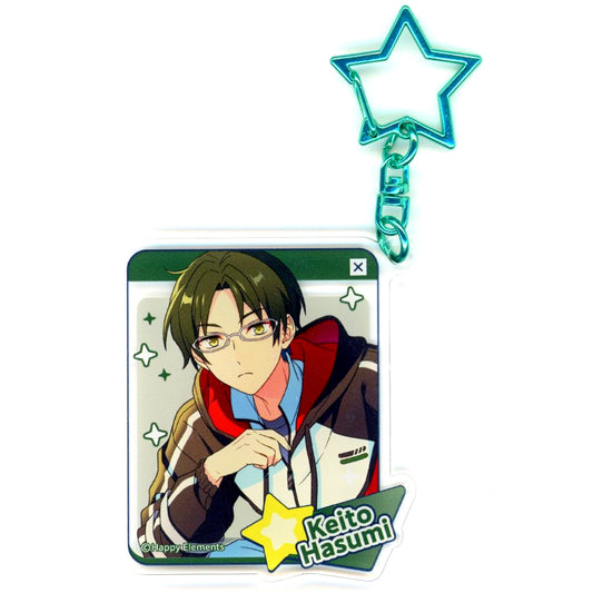 Keito Hasumi Ensemble Stars!! Acrylic Charm 4piece & Megastream POP-UP SHOP in AKIHABARA [USED]