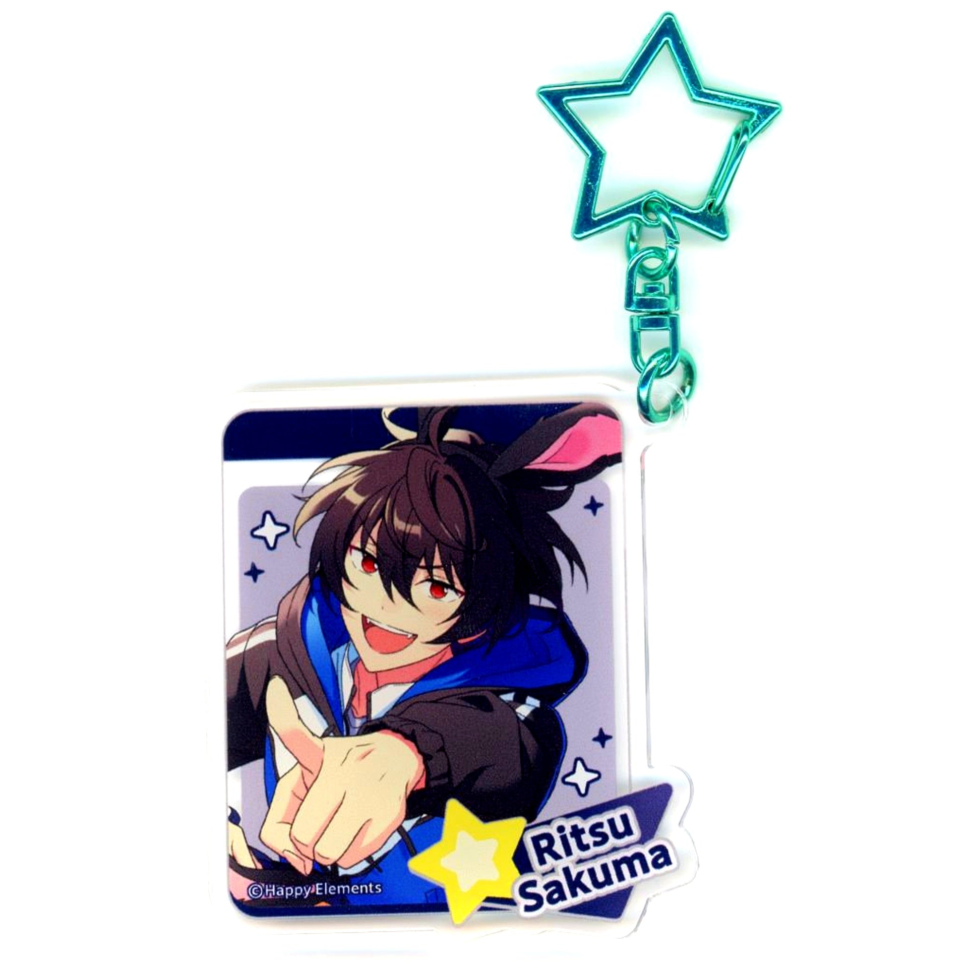 Ritsu Sakuma Ensemble Stars!! Acrylic Charm 4piece & Megastream POP-UP SHOP in AKIHABARA [USED]