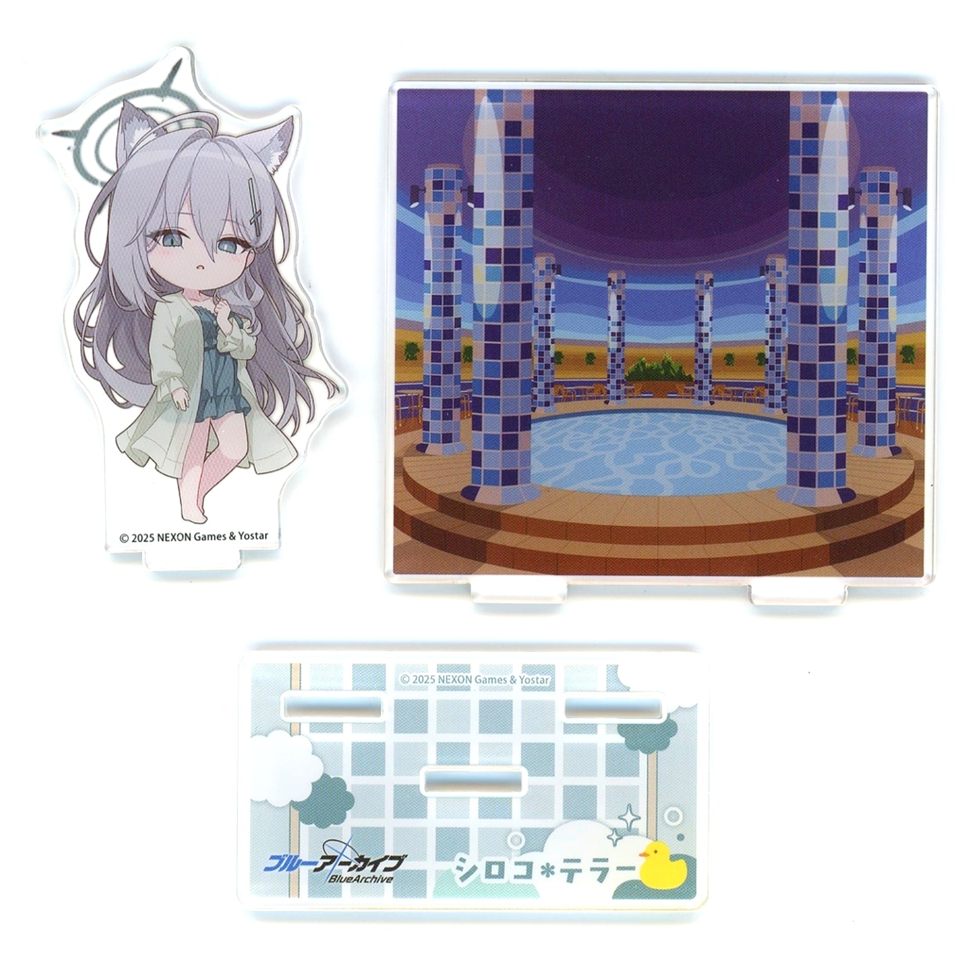 Shiroko Terror Blue Archive Diorama Acrylic Stand x SPAWORLD HOTEL & RESORT [USED]