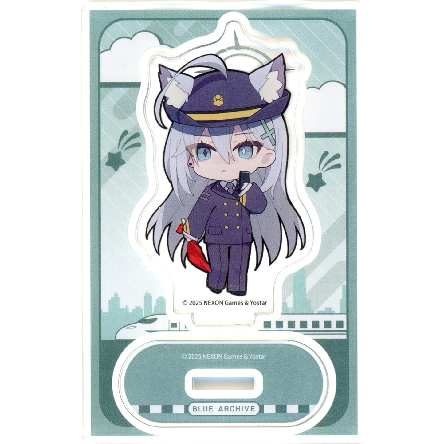 Shiroko Terror Mini Acrylic Stand Blue Archive x JR Central Oshi Tabi [USED]