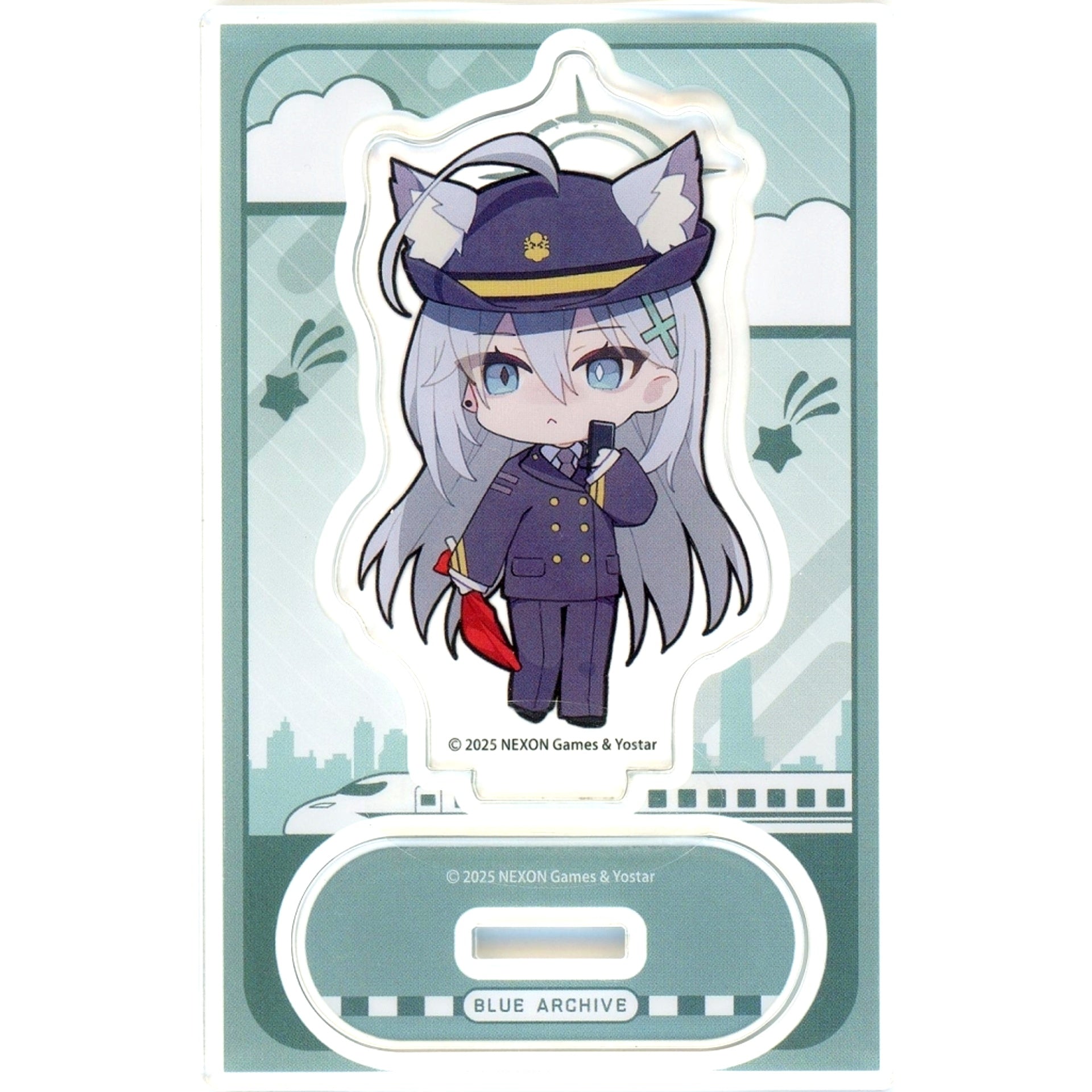 Shiroko Terror Mini Acrylic Stand Blue Archive x JR Central Oshi Tabi [USED]