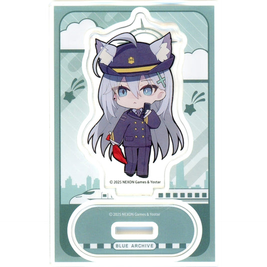 Shiroko Terror Mini Acrylic Stand Blue Archive x JR Central Oshi Tabi [USED]