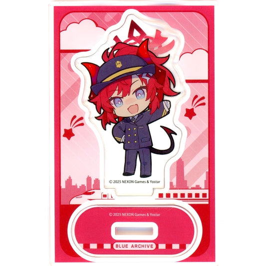 Megu Shimokura Mini Acrylic Stand Blue Archive x JR Central Oshi Tabi [USED]
