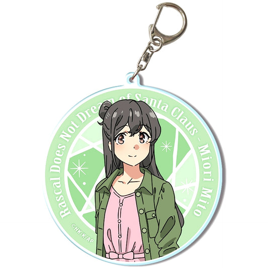 Miori Mito Design 07. Big Acrylic Keychain Rascal Does Not Dream of Santa Claus [USED]