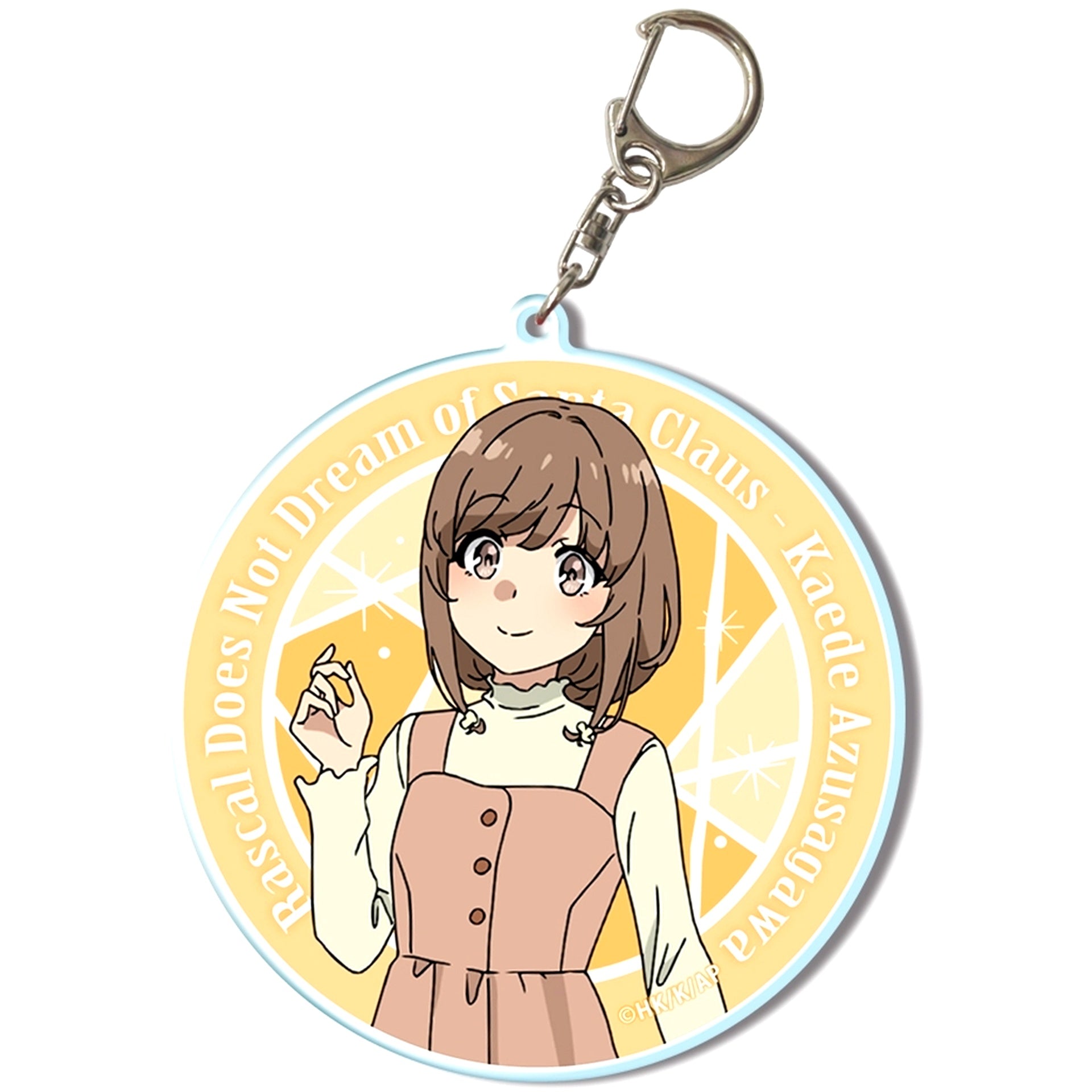 Kaede Azusagawa Design 11. Big Acrylic Keychain Rascal Does Not Dream of Santa Claus [USED]