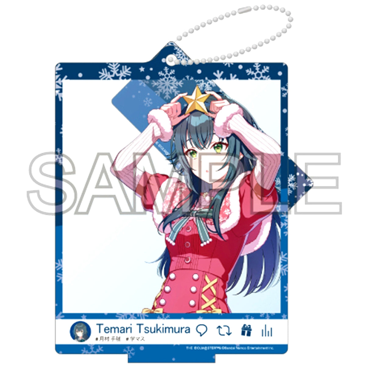 Temari Tsukimura Luna say maybe 24 Christmas Ver. Selfie Style Acrylic Stand Gakuen Idolmaster [USED]
