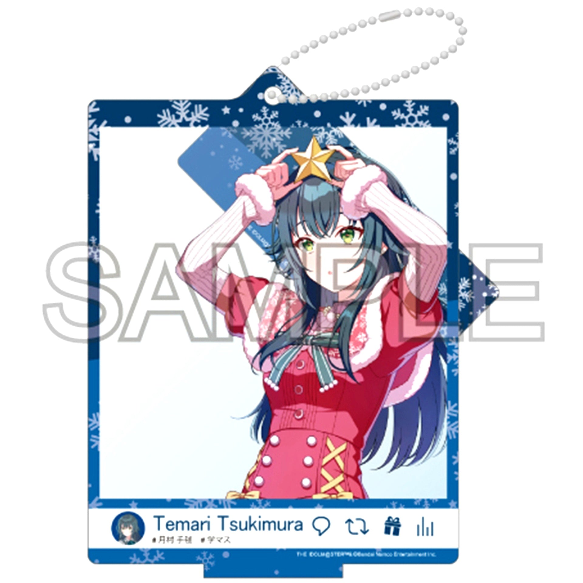 Temari Tsukimura Luna say maybe 24 Christmas Ver. Selfie Style Acrylic Stand Gakuen Idolmaster [USED]