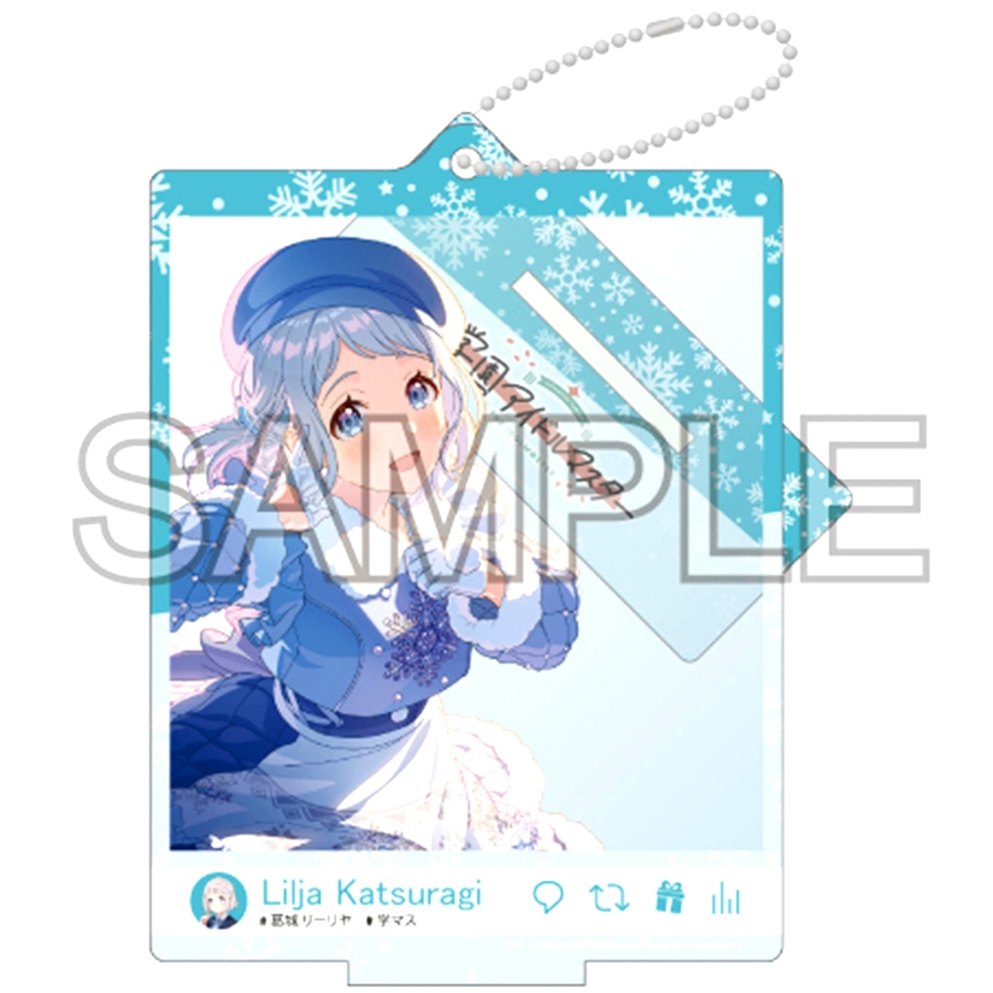 Lilja Katsuragi White Night! White Wish! Ver. Selfie Style Acrylic Stand Gakuen Idolmaster [USED]