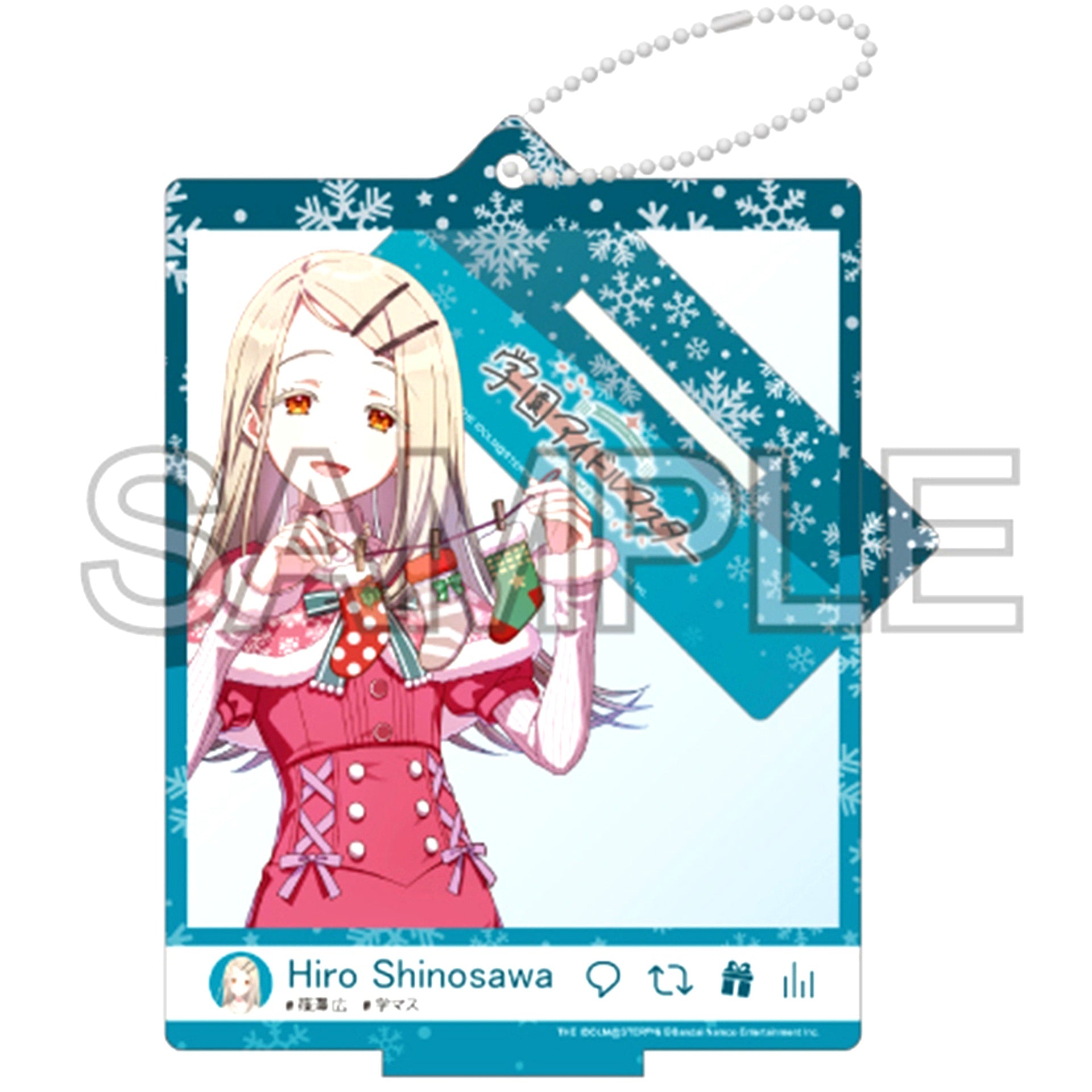 Hiro Shinosawa Kokei 24 Christmas Ver. Selfie Style Acrylic Stand Gakuen Idolmaster [USED]
