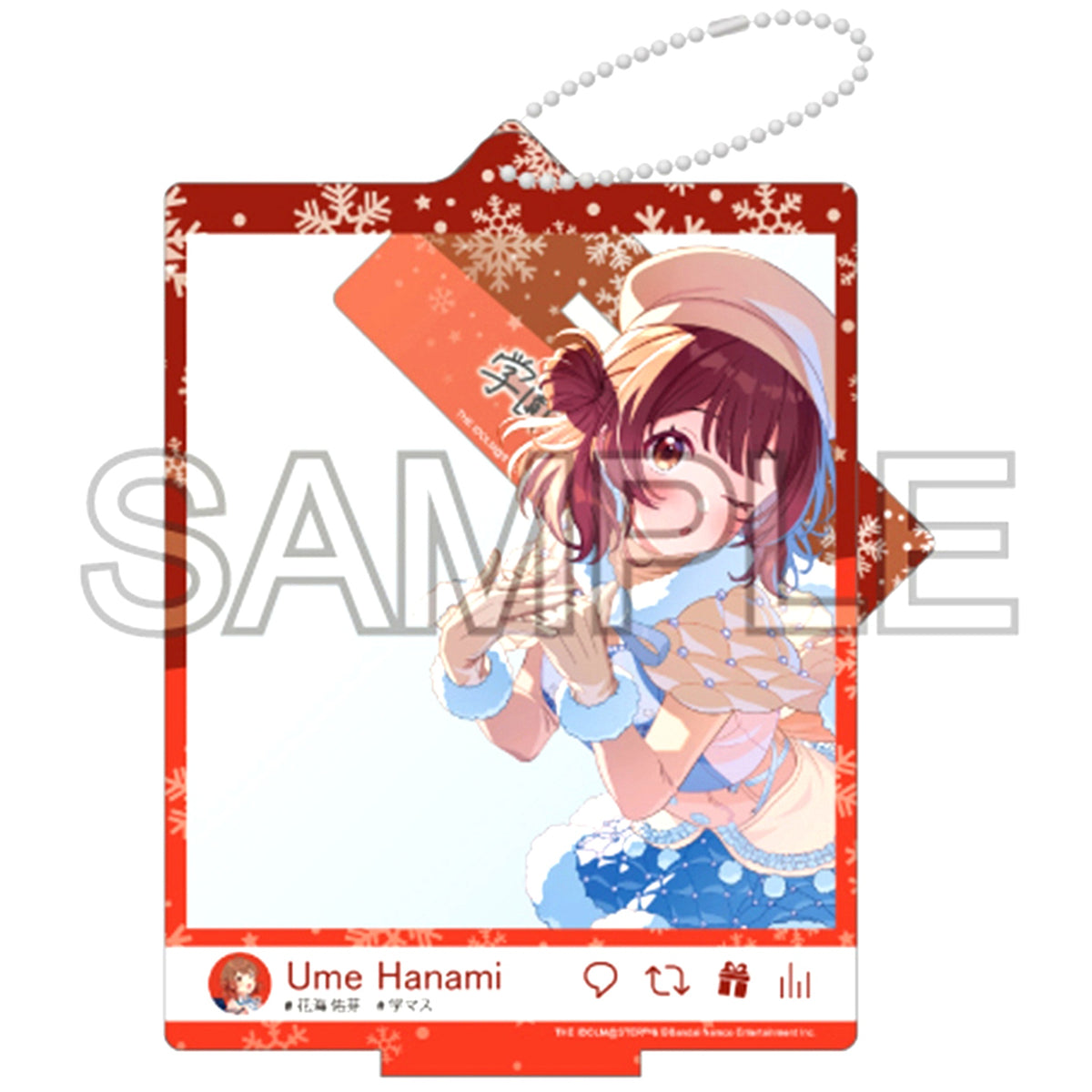 Ume Hanami White Night! White Wish! Ver. Selfie Style Acrylic Stand Gakuen Idolmaster [USED]