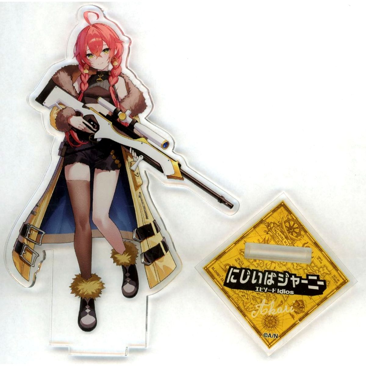 Shishido Akari Acrylic Stand Virtual YouTuber Nijisanji NIJISANJI Idios x Ibaraki Prefecture Niji-Ibaraki Journey [USED]