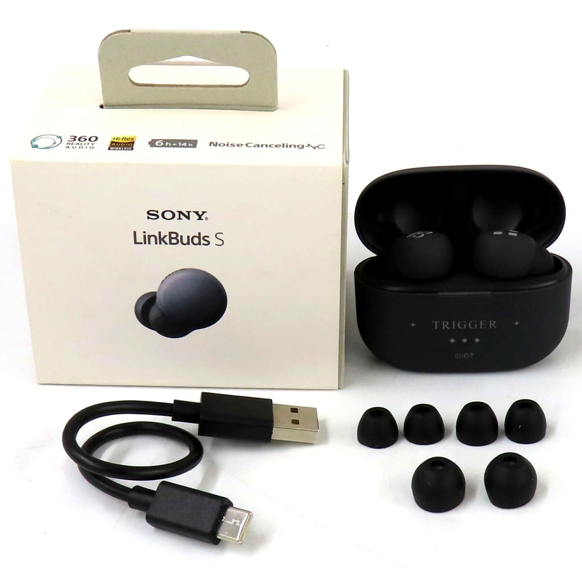 Ten Kujo IDOLiSH7 LinkBuds S Wireless Stereo Headset TRIGGER Motif/Black 8th Anniversary Commemorative Limited Collaboration Model [USED]