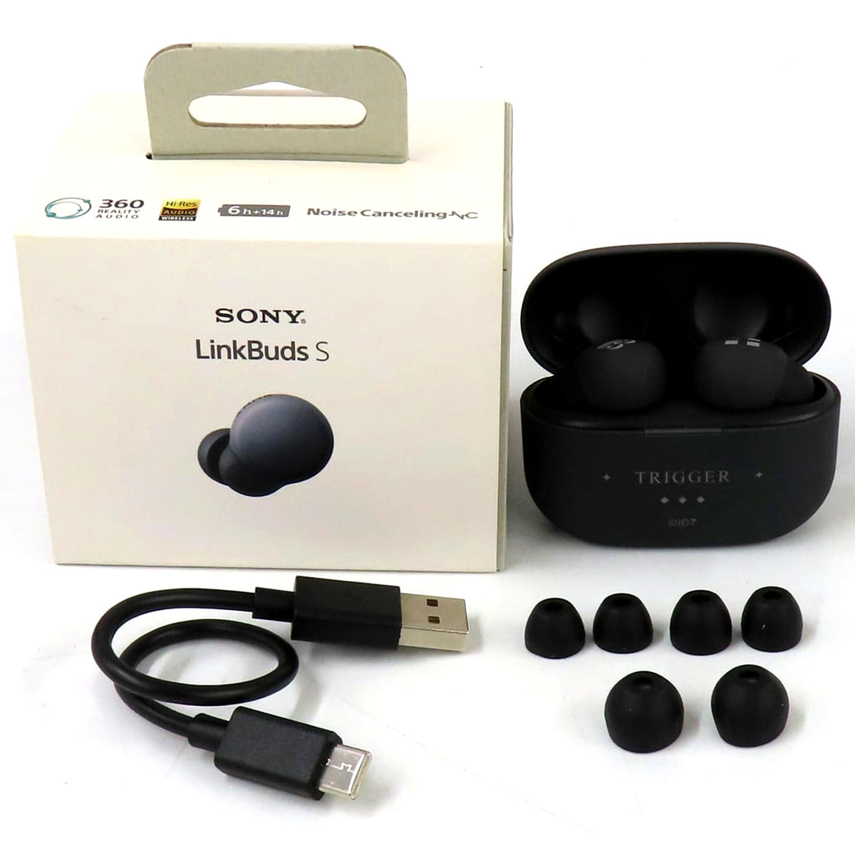 Ten Kujo IDOLiSH7 LinkBuds S Wireless Stereo Headset TRIGGER Motif/Black 8th Anniversary Commemorative Limited Collaboration Model [USED]