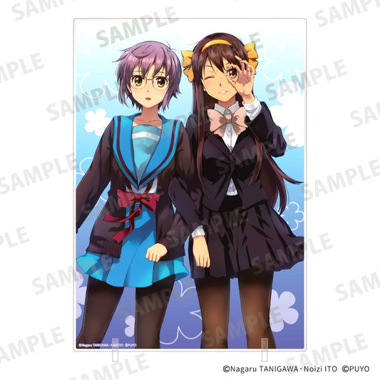 Yuki Nagato and Haruhi Suzumiya Acrylic Panel The Disappearance of Nagato Yuki-chan Young Ace 15th Anniv Only Shop Goods [USED]