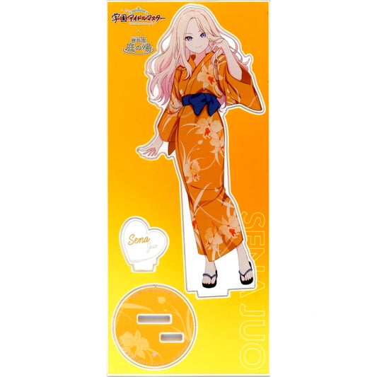 Sena Juo Acrylic Stand Gakuen iDOLM@STER Toshimaen Niwa no Yu Hatsuboshi Yukemuri Onsen [USED]