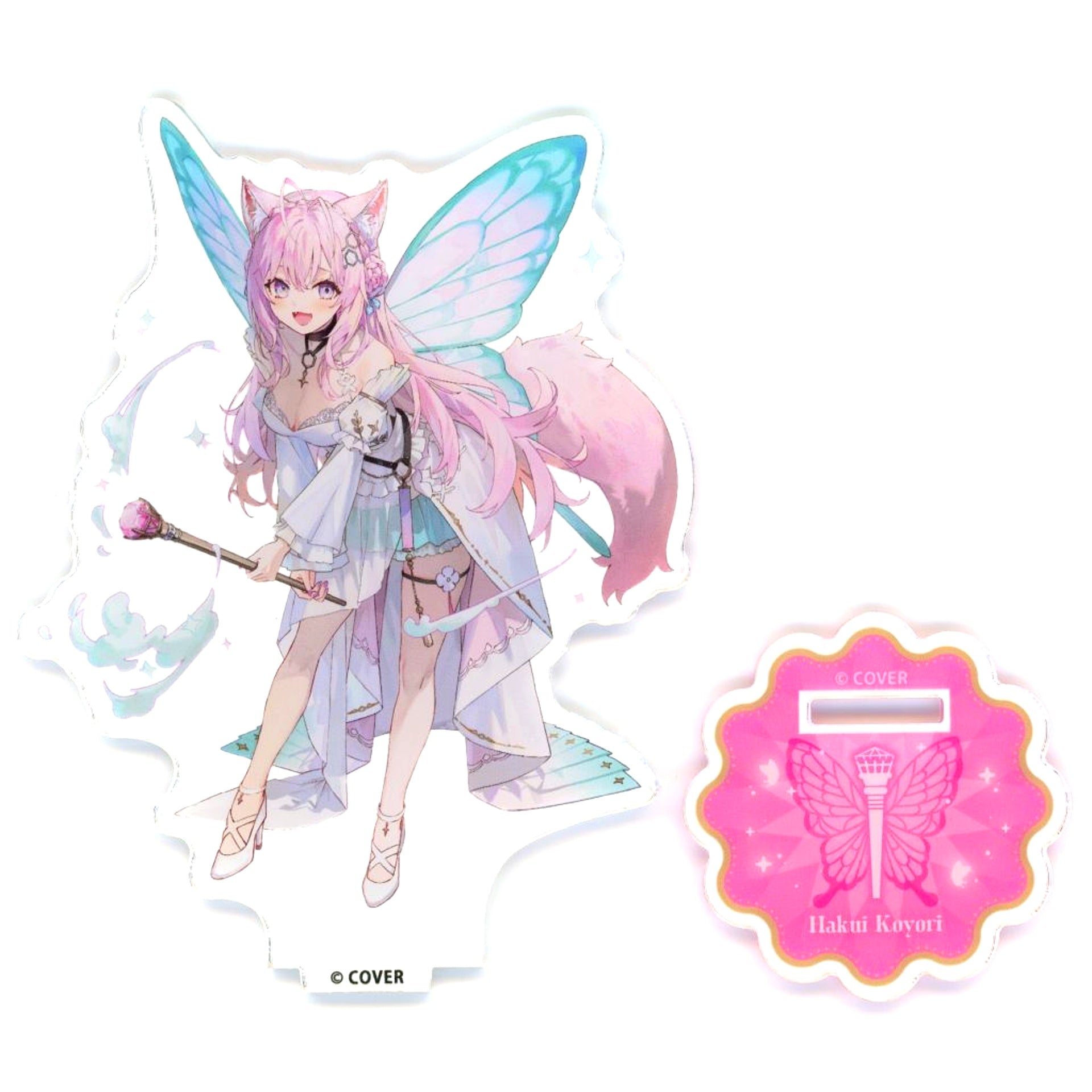 Hakui Koyori Acrylic Stand Virtual YouTuber Hololive Secret Society holoX Tower Invasion Dye It in holoX Colors! [USED]