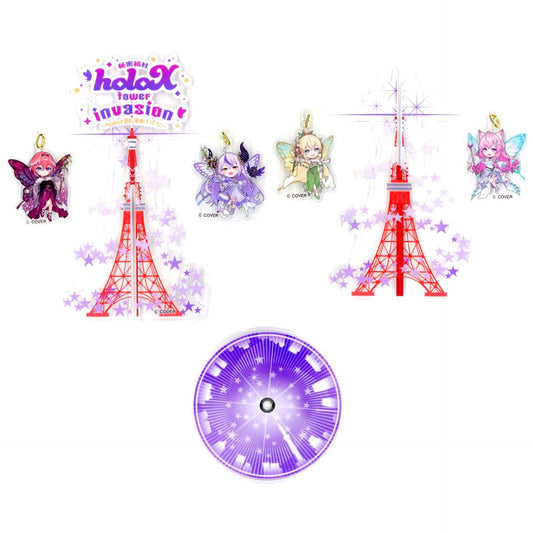 All Characters Tokyo Ver. VTuber Hololive Secret Society holoX tower invasion Tokyo Ltd Acrylic Swaying Tower [USED]