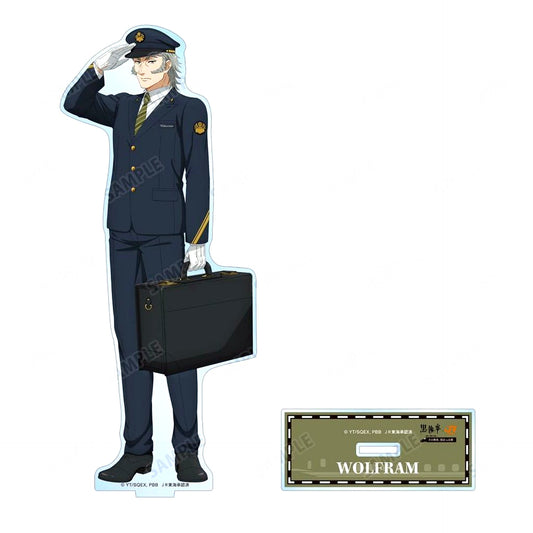 Wolfram Geltzer Station Attendant Ver. Illustration BIG Acrylic Stand Black Butler: Emerald Witch Arc x JR Central That Butler, Exploring in Kyoto [USED]