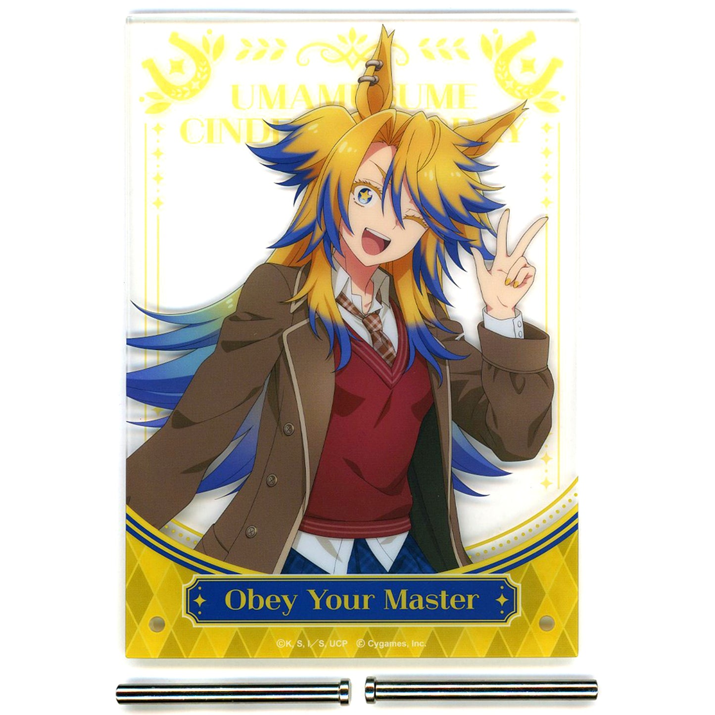 Obey Your Master Anime Uma Musume Cinderella Gray Entertainment Kuji Vol. 2 Acrylic Panel Prize [USED]