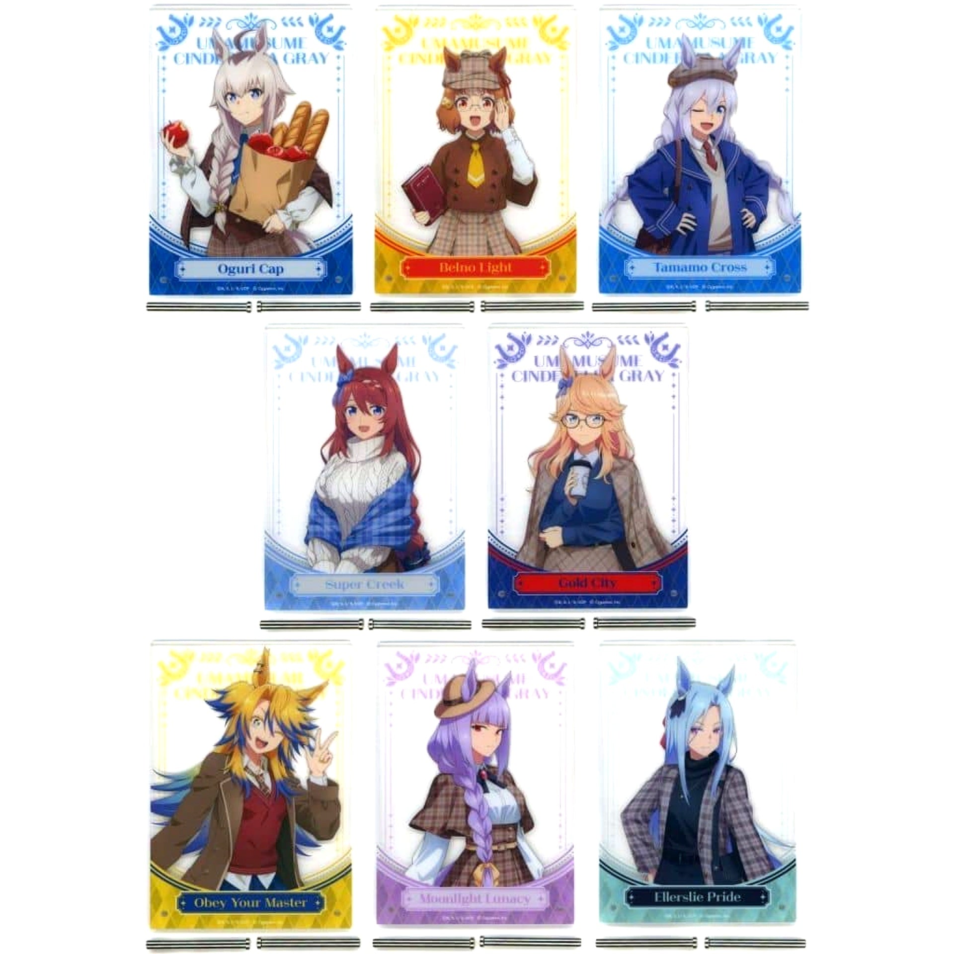 Umamusume: Cinderella Gray Anime Entame Kuji Vol.2 All 8 Types Complete Set Acrylic Panel Acrylic Panel Prize [USED]