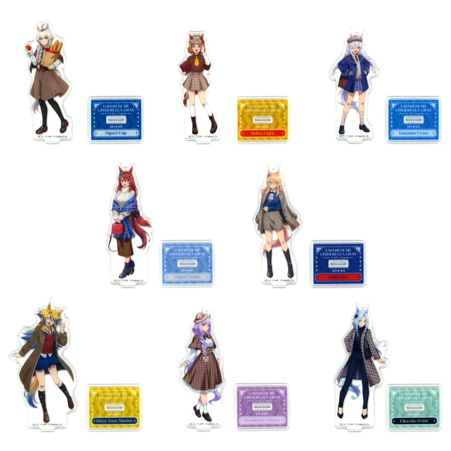 Umamusume: Cinderella Gray Anime Entame Kuji Vol.2 All 8 Types Complete Set Acrylic Stand Acrylic Stand Prize [USED]