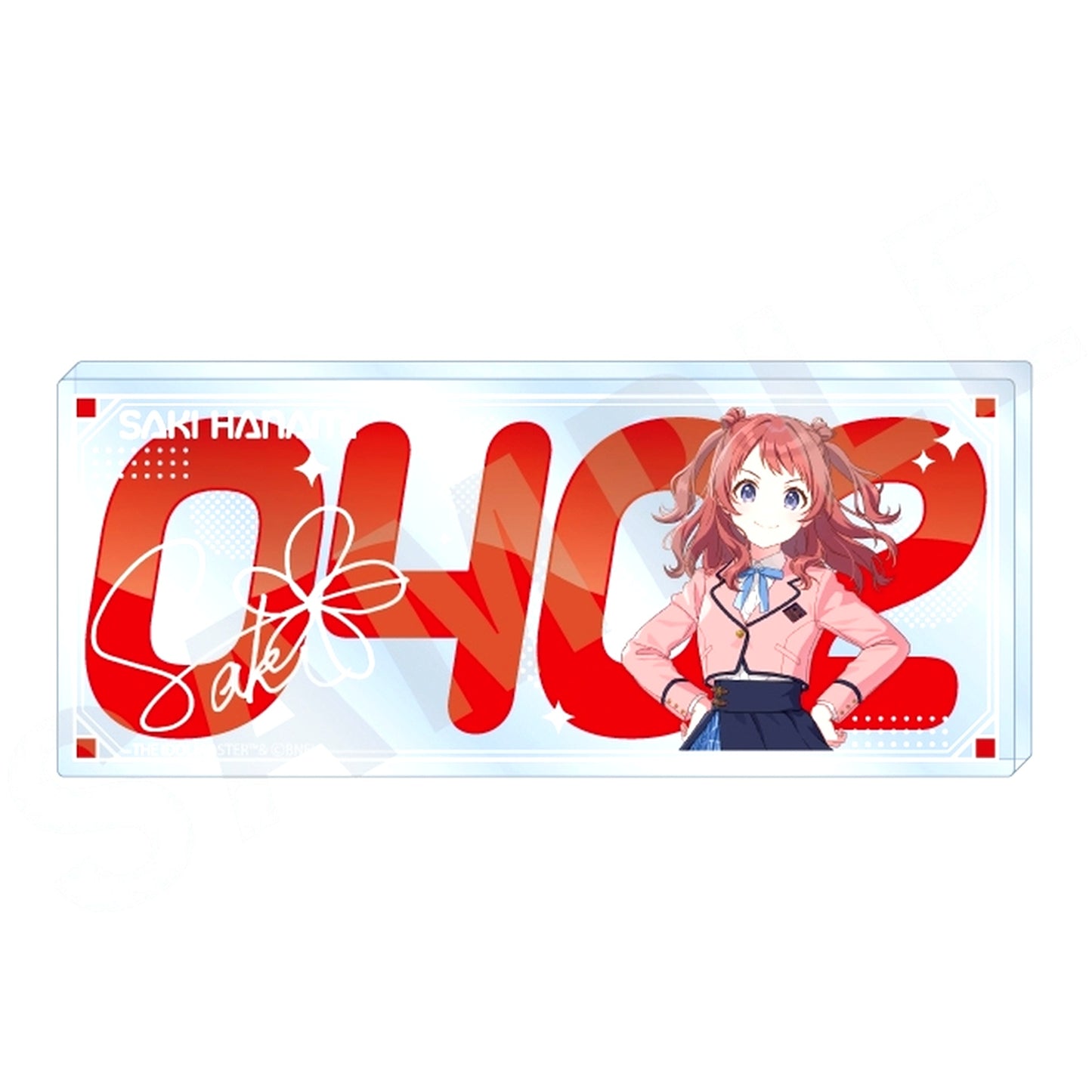 Saki Hanami Gakuen Idolmaster Favorite Series Number Acrylic Plate [USED]
