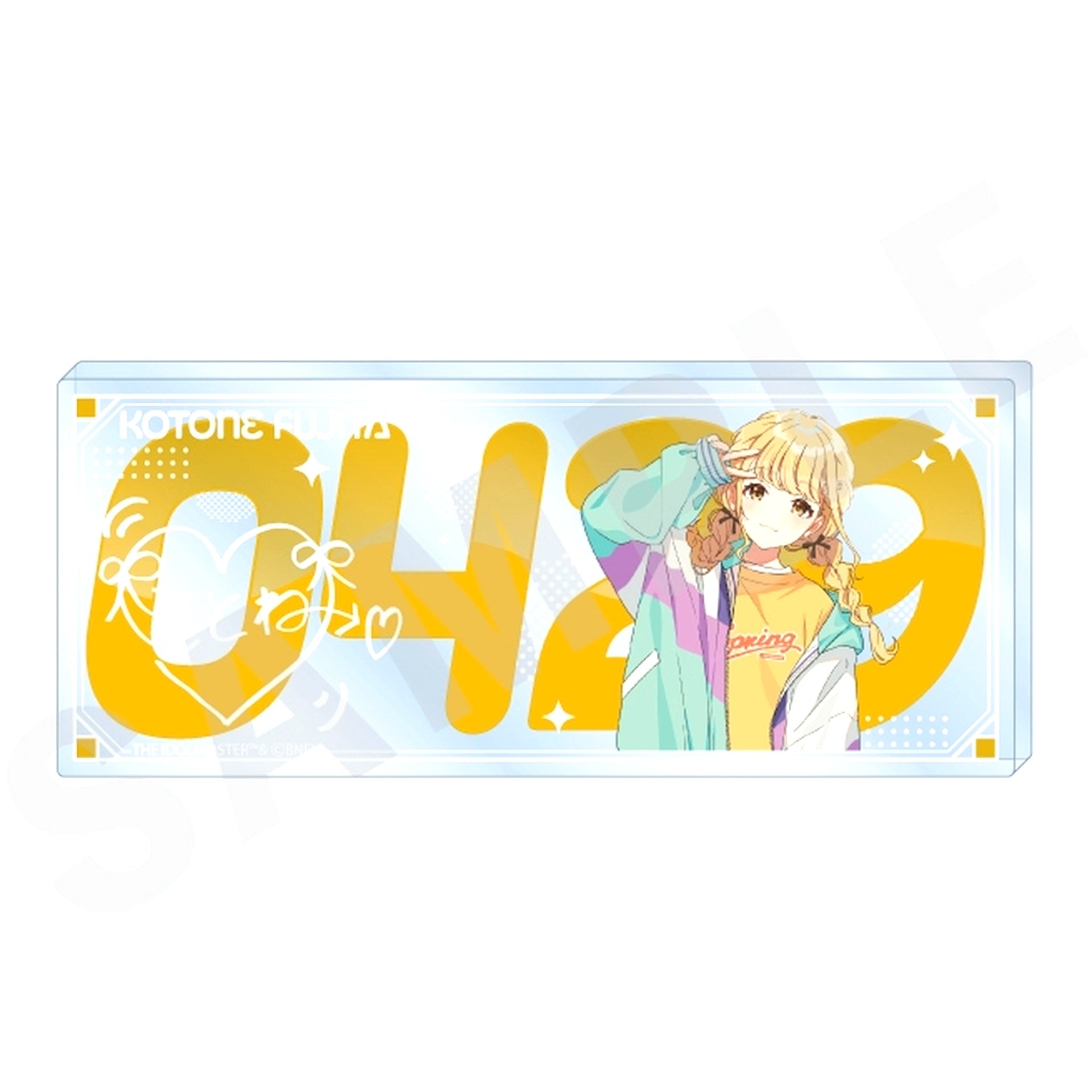 Kotone Fujita Gakuen Idolmaster favorite series Number Acrylic Plate [USED]