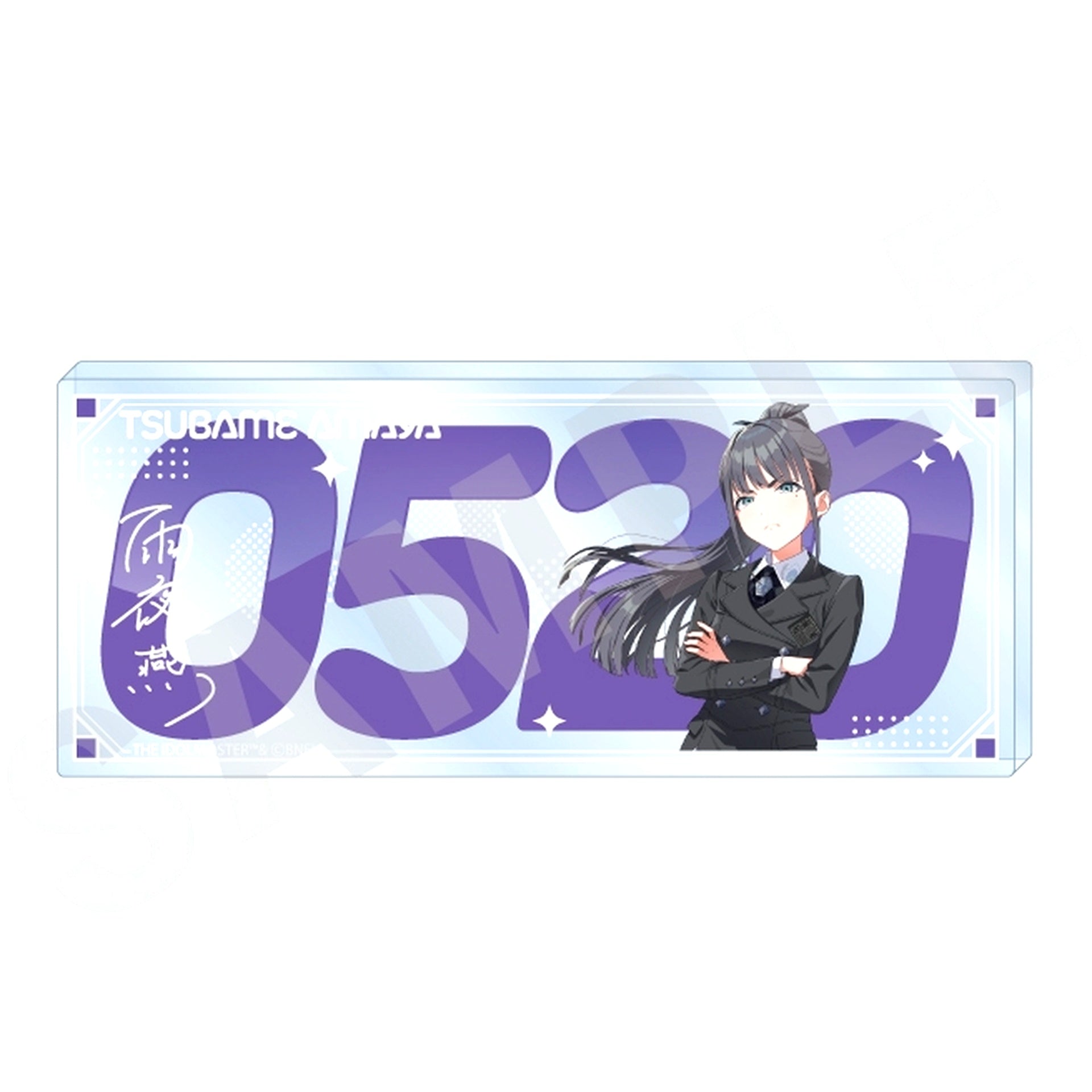 Tsubame Amaya Gakuen Idolmaster favorite series Number Acrylic Plate [USED]