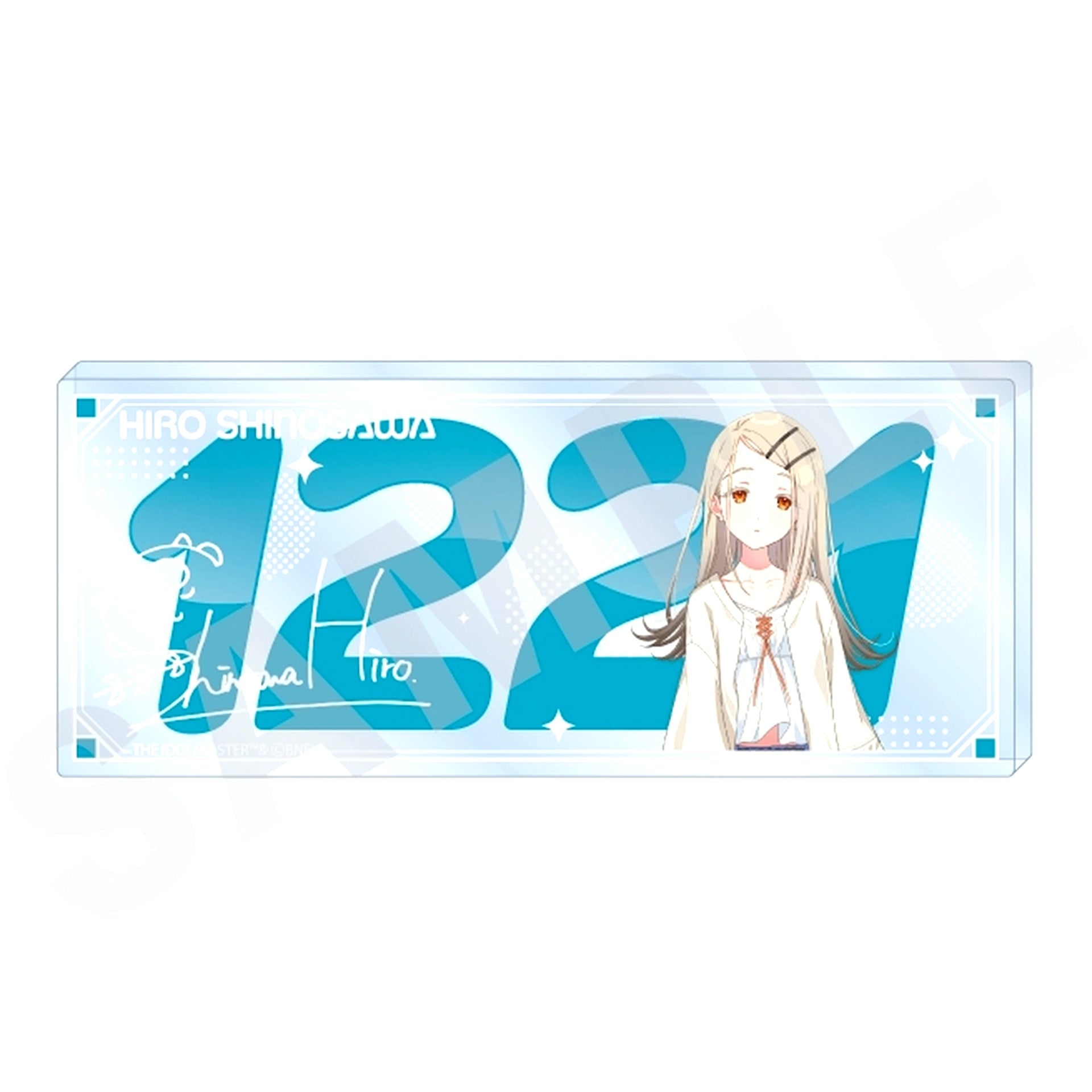 Hiro Shinosawa Gakuen Idolmaster favorite series Number Acrylic Plate [USED]