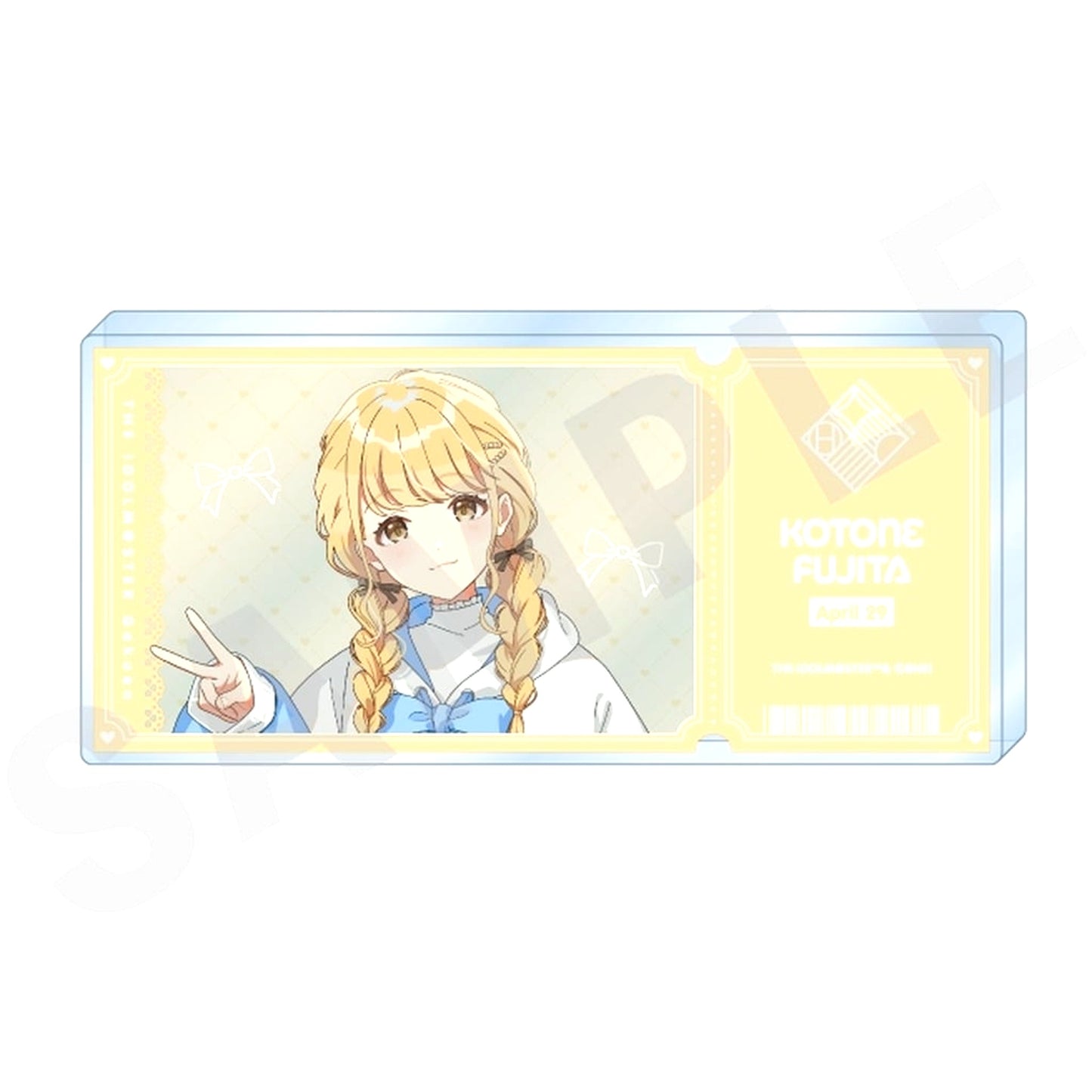 Kotone Fujita Gakuen Idolmaster Ticket-Style Acrylic Block [USED]