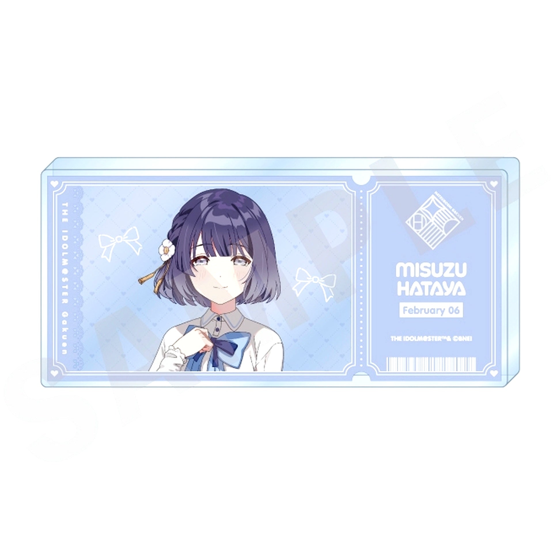 Misuzu Hataya Gakuen Idolmaster Ticket Style Acrylic Block [USED]