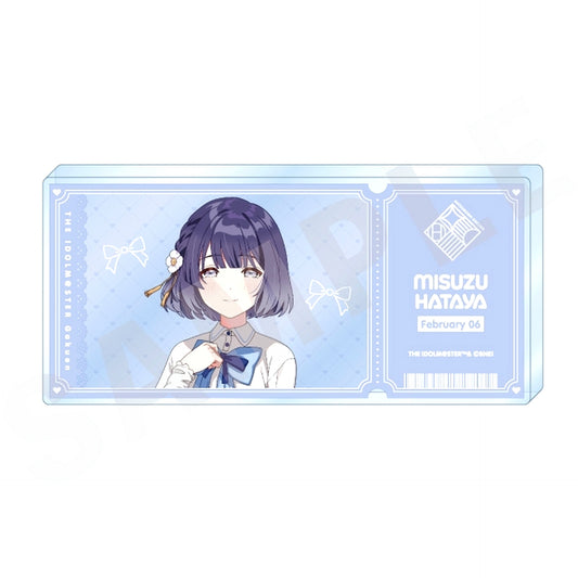 Misuzu Hataya Gakuen Idolmaster Ticket Style Acrylic Block [USED]