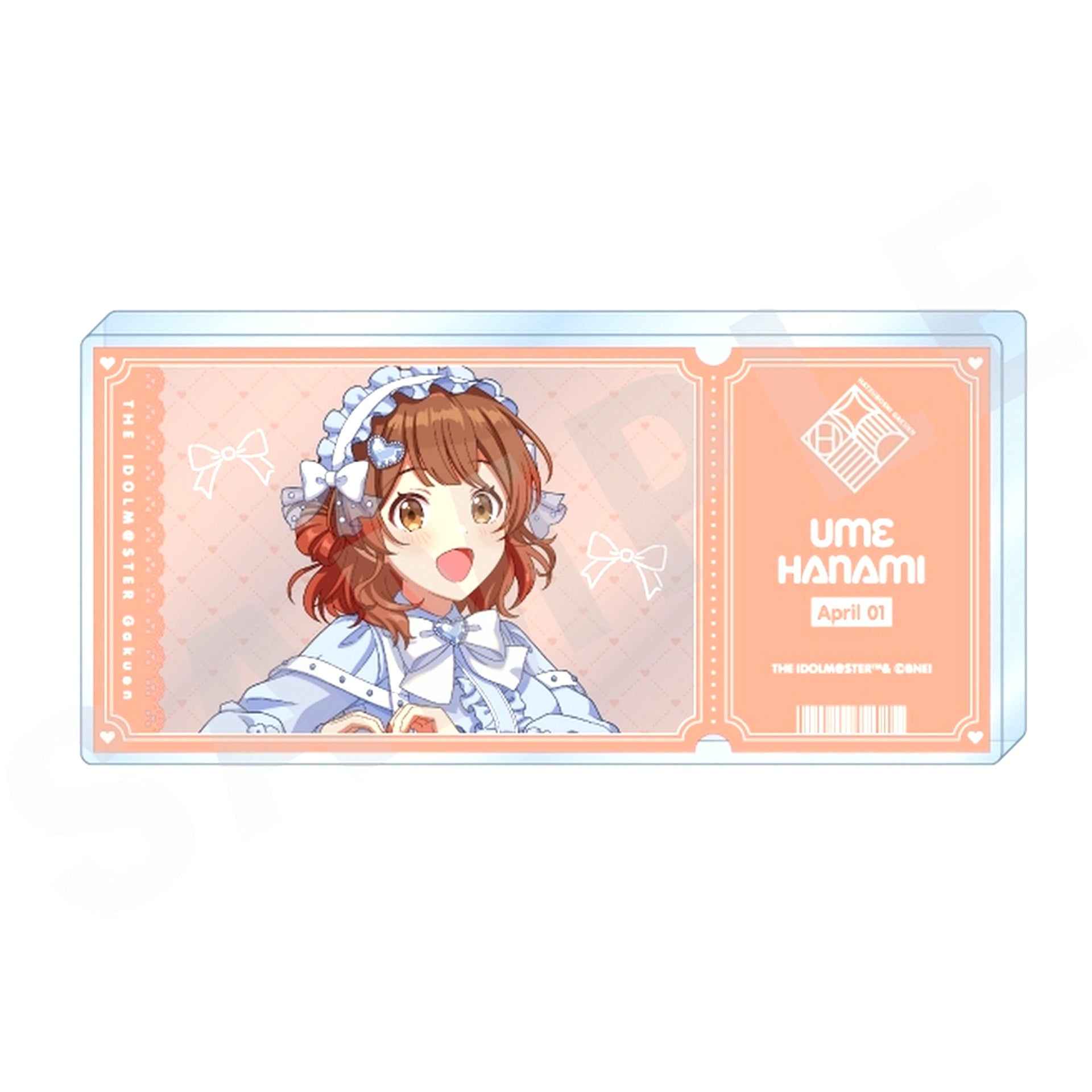 Ume Hanami Gakuen Idolmaster Ticket Style Acrylic Block [USED]