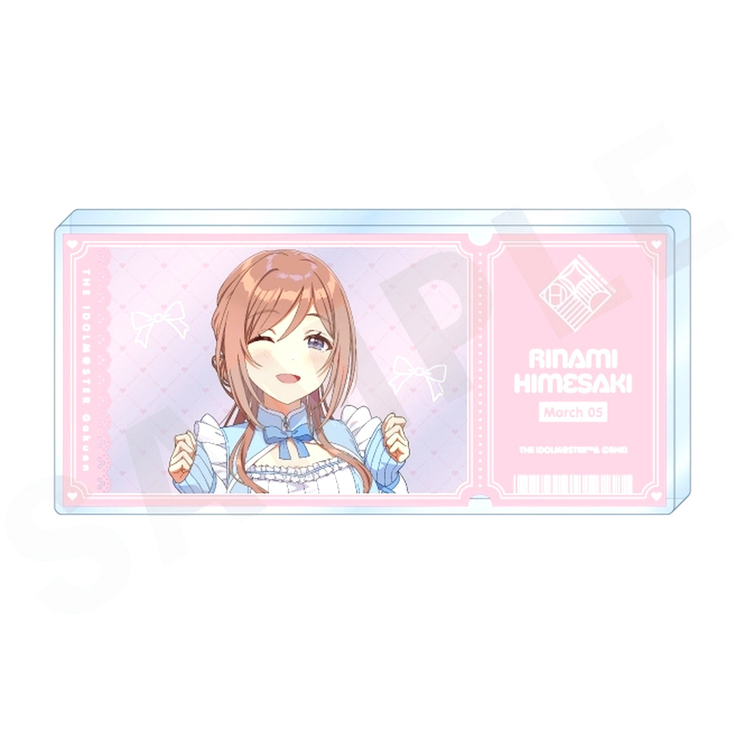 Rinami Himesaki Gakuen Idolmaster Ticket Style Acrylic Block [USED]