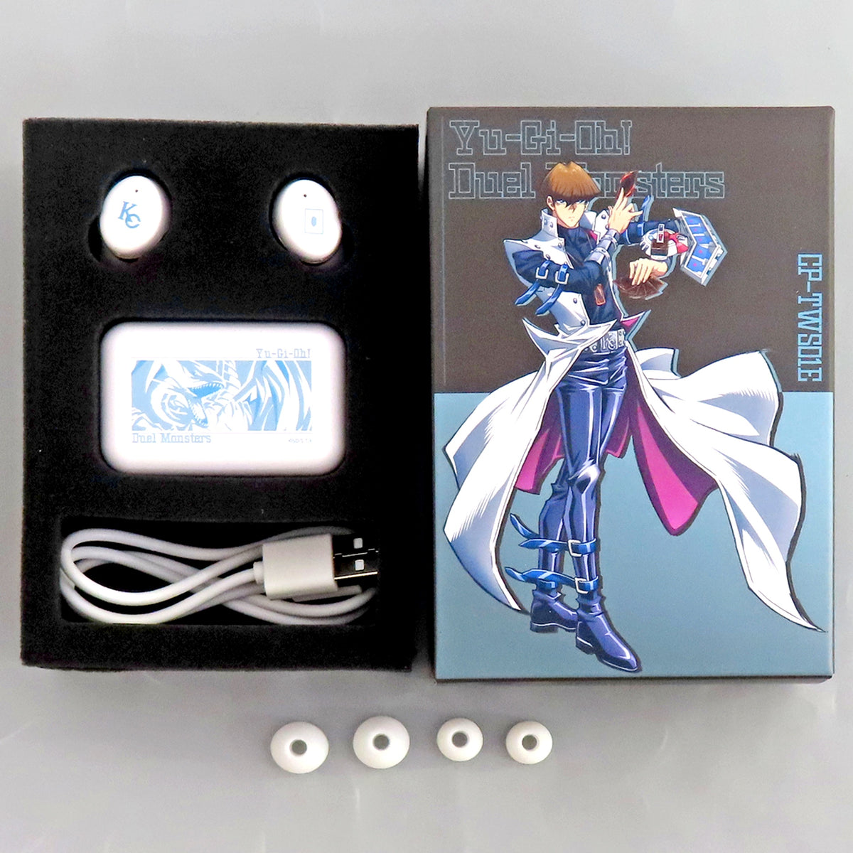 Seto Kaiba & Blue-Eyes White Dragon Wireless Earphones CP-TWS01E Yu-Gi-Oh Duel Monsters x Onkyo [USED]