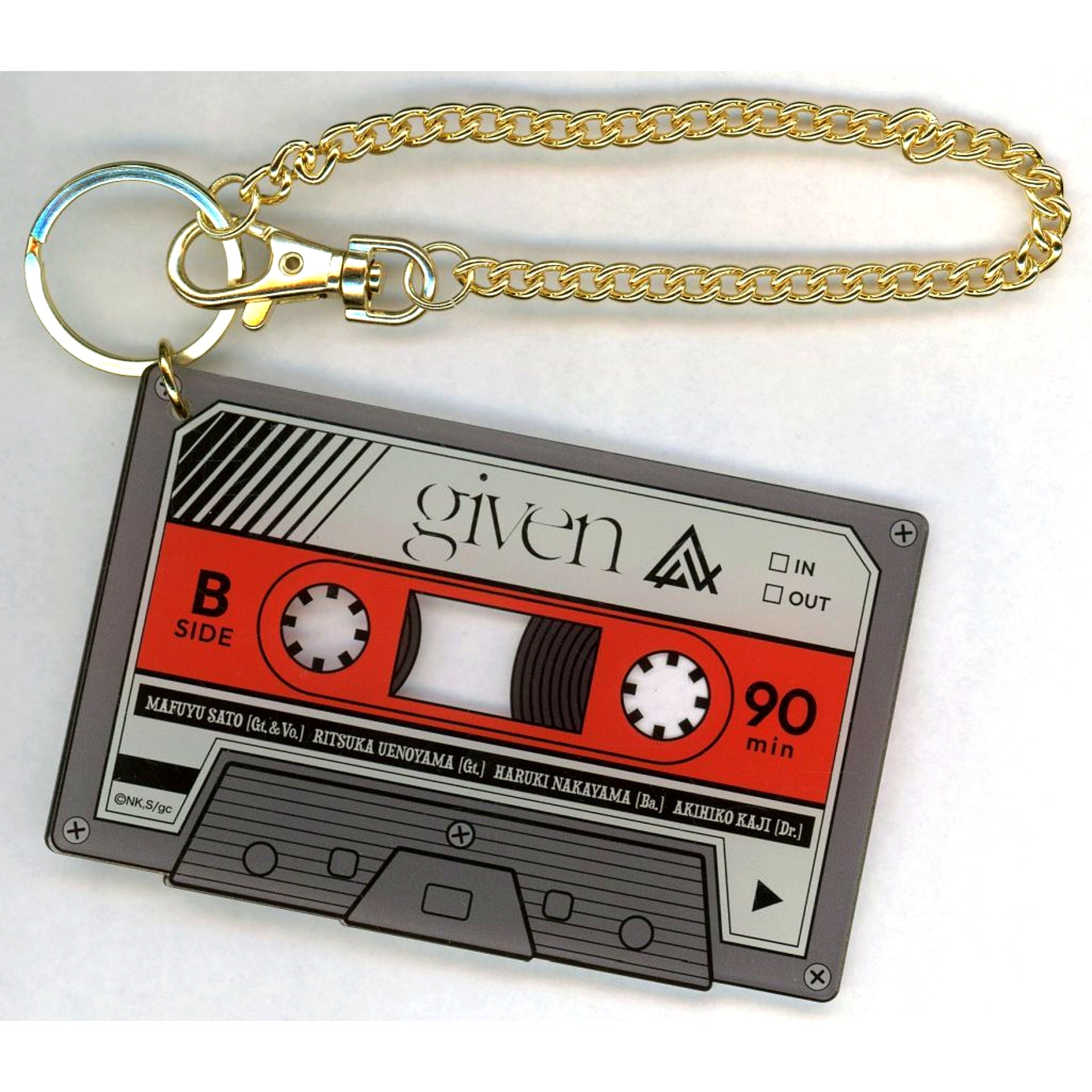 Given The Movie To the Sea Cassette Tape Acrylic Bag Charm Noitamina Apparel POP UP GALLERY SHIBUYA [USED]