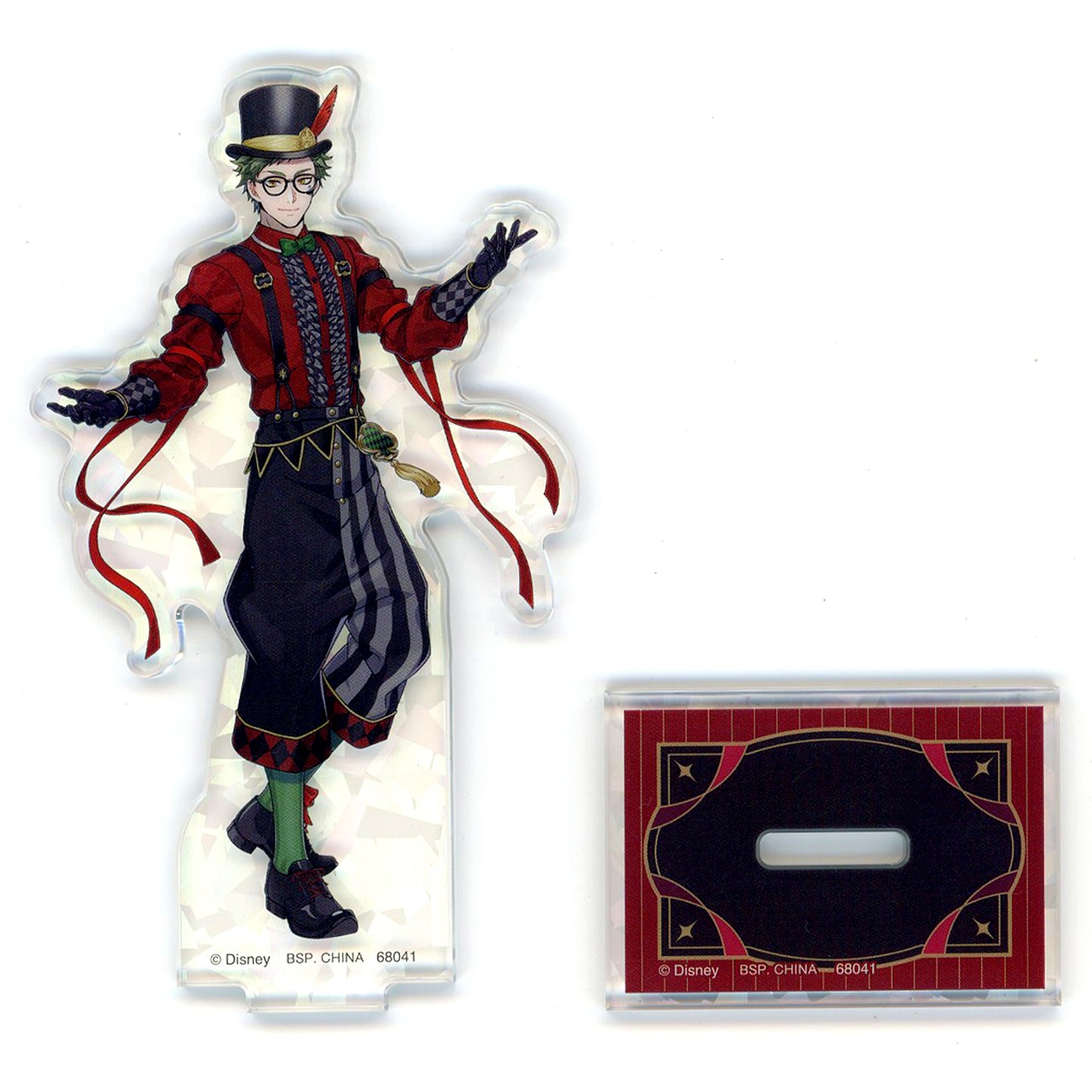Trey Clover D Prize Disney Twisted-Wonderland Ichiban Kuji Part 8 Hologram Acrylic Stand B [USED]