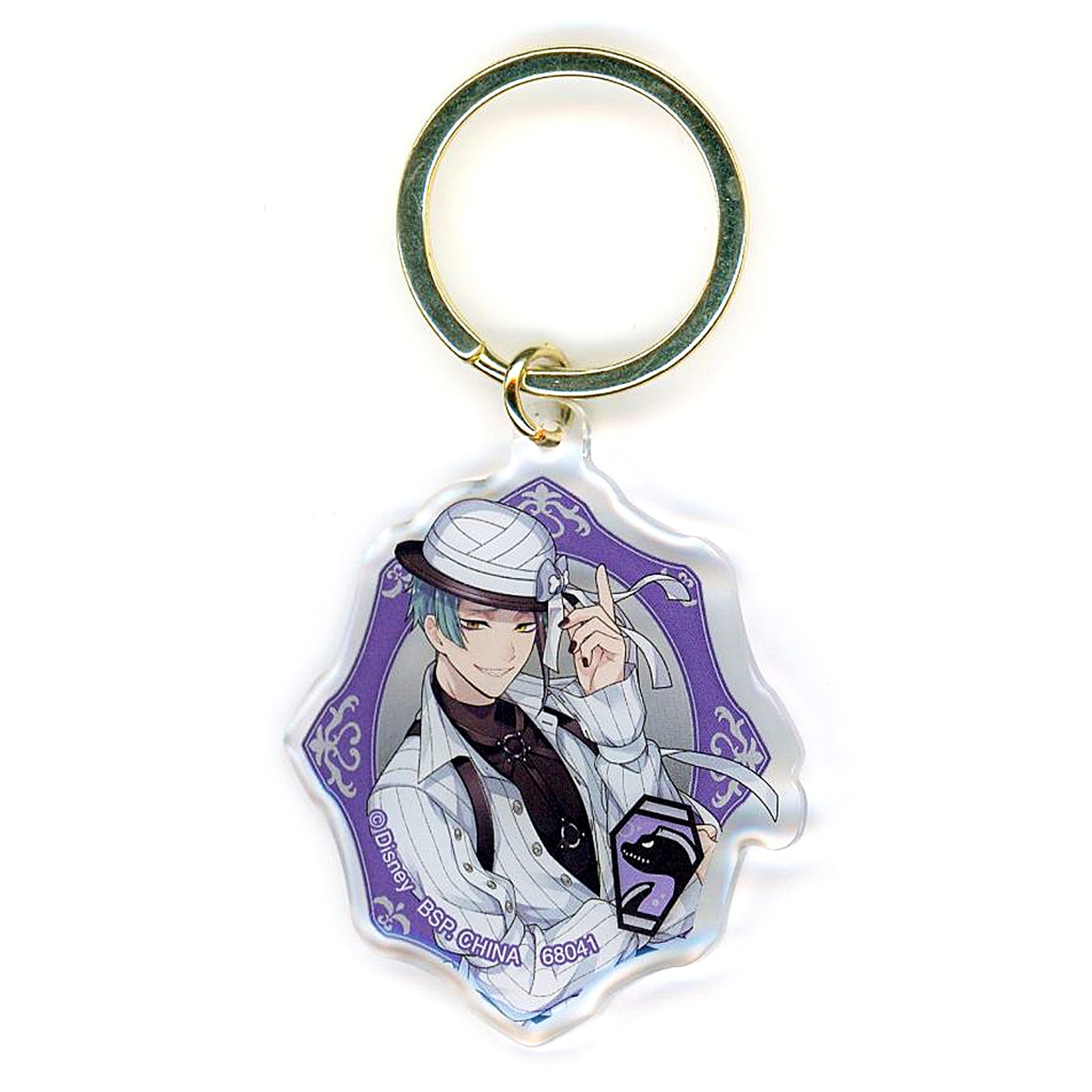 Jade Leech Puffy Acrylic Keyring A Ichiban Kuji Disney Twisted-Wonderland Part 8 Prize E [USED]