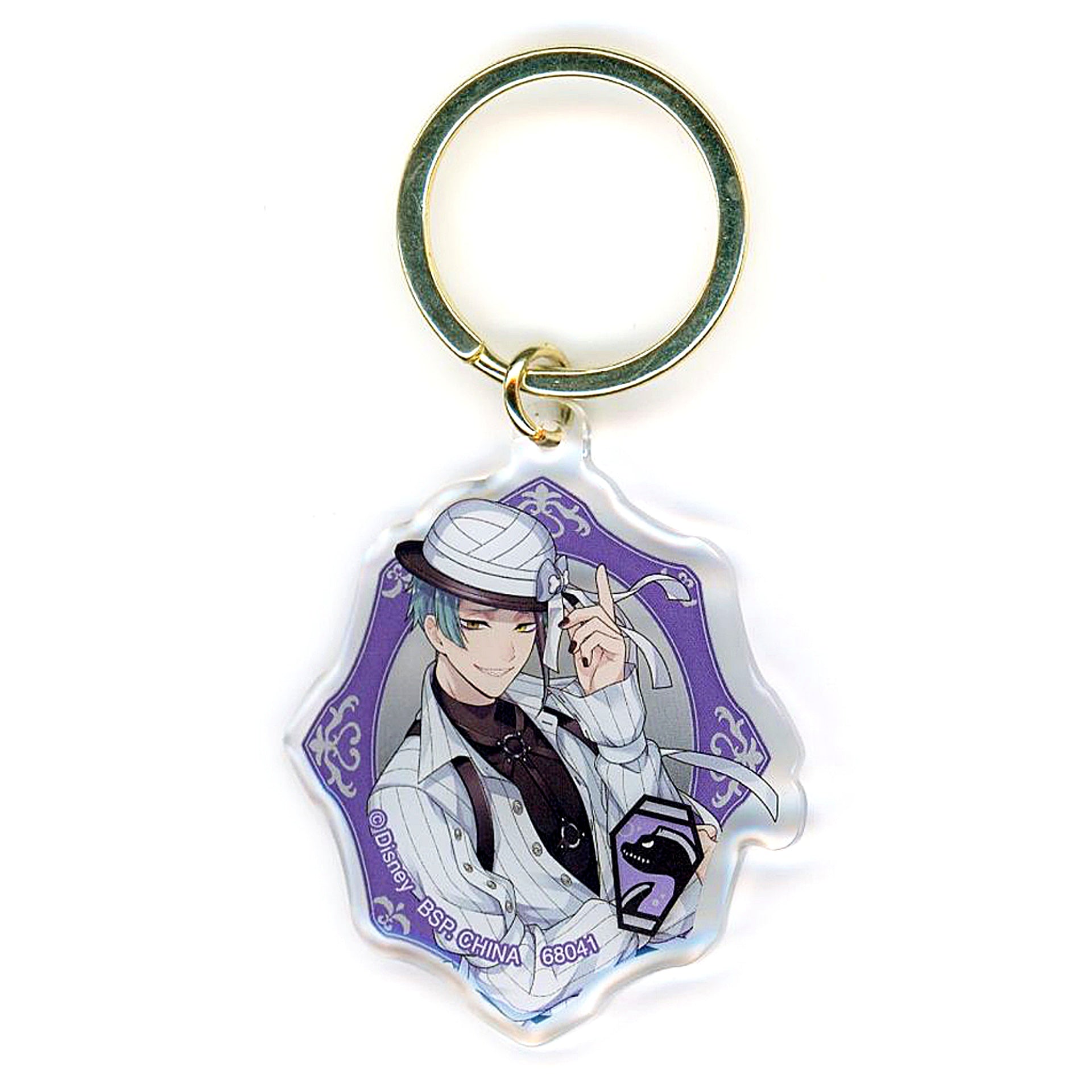 Jade Leech Puffy Acrylic Keyring A Ichiban Kuji Disney Twisted-Wonderland Part 8 Prize E [USED]