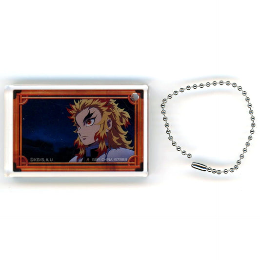 Kyojuro Rengoku Demon Slayer: Kimetsu no Yaiba Ichiban Kuji My Sister's Avenger Acritz Keychain Prize E [USED]