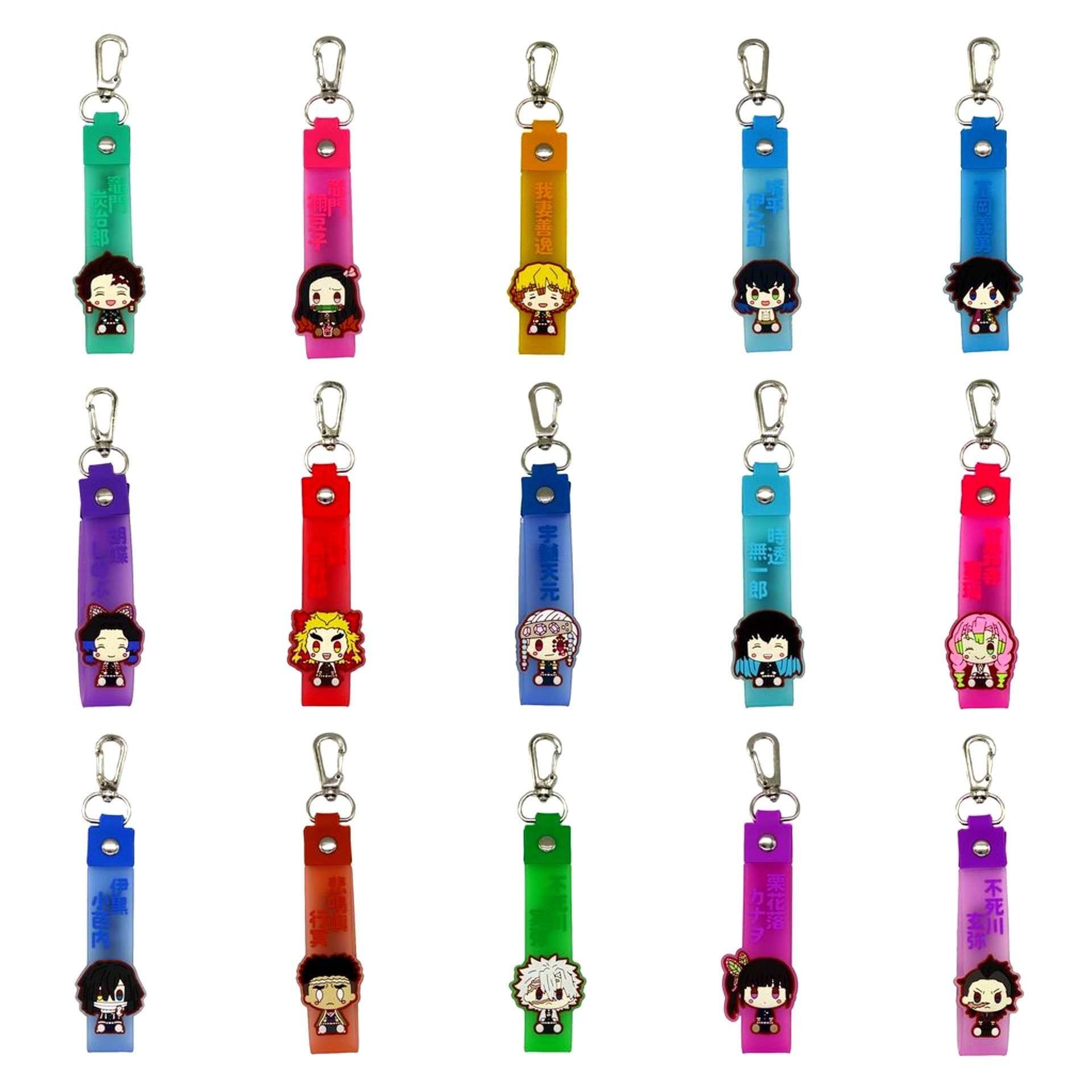 Set of 15 G Prize Pokotto Charm Ichiban Kuji Demon Slayer Ane no Kataki [USED]