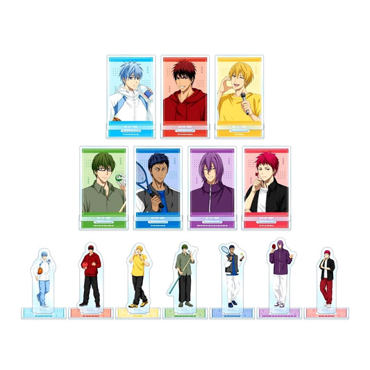 Set of 14 Kuroko's Basketball Illustration Sports Holiday Ver. Trading Acrylic Stand [USED]